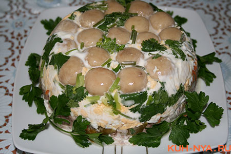 Салат "Грибная полянка"