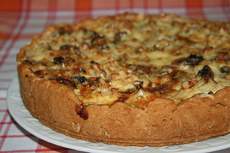 КИШ пирог с цветной капустой