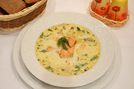 Финский рыбный суп со сливками